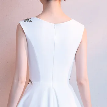 Prom Dresses DongCMY Gėlių Šaliai 2020 Nėrinių White Plus Size Oficialų Vakarą Rankovių Derliaus