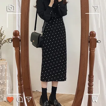 2019 M. Pavasarį Mielas Sijonai Moterų Mados Japonija Preppy Stilius Mergaičių Saldus Aukšto Juosmens Pieštuku Sijonas 4612