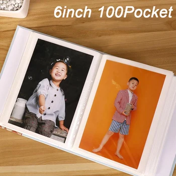 100 Kišenės 6 Colių Nuotraukų Albumą Standartas Tarpo Nuotrauką Atveju Scrapbooking Saugojimo Vaikams, Vaikams, Mėgėjams Atminties Dovana