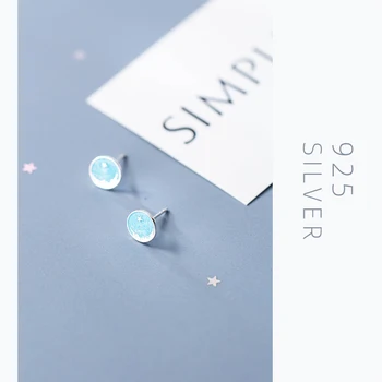 Modian 925 Sterlingas Sidabro Turas Abstraktaus Stiliaus Stud Auskarai Moterims Emalio Mados Žvaigždės Fine Jewelry Pendientes 2020 Naujas