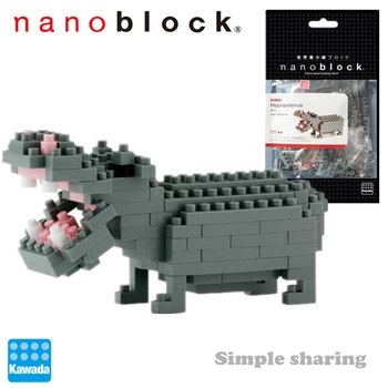 Kawada Naujas Nanoblock Begemoto NBC-049 130 Pce Diamond Mini Mikro Blokai Kūrybiniai Žaislai Vaikams, Level2