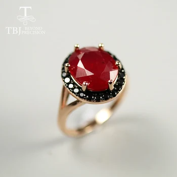 Ovalo 10*12mm gamtos afrikos red Ruby juvelyrika nustatyti Žiedas, auskarai 925 sterlingas sidabro bauda papuošalai moterims, jubiliejų, dovanų šalis