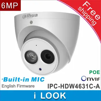 Nemokamas pristatymas Dahua Paramos POE tinklo IP Kameros vaizdo IPC-HDW4631C-A pakeisti IPC-HDW1531S Built-in MIC HD 6MP Dome Kameros