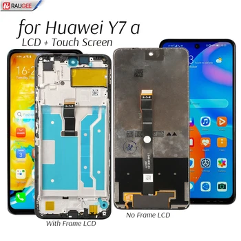 Ekrano ir Huawei Y7a Y 7a LCD Ekranas Jutiklinis Ekranas Pakeitimo Išbandyti Telefono LCD Ekranas skaitmeninis keitiklis Dalis