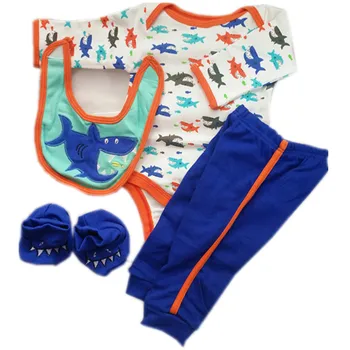50-57cm reborn baby lėlės drabužius bebe kūdikių žavinga aukštos kokybės Princess blue romper su kojinių lėlės priedai bonecas dovana
