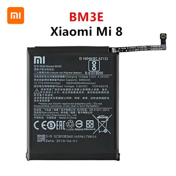 Xiao mi Originalus BM3E 3400mAh Baterija Xiaomi Mi 8 Mi8 M8 BM3E Aukštos Kokybės Telefoną Pakeisti Baterijas +Įrankiai