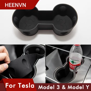 Heenvn Vandens Puodelio Laikiklis Tesla Model 3 Centras Reikmenys, Vandens Įrodymas, Automobilių Padėkliukai Už Tesla Model Y Automobilių Model3 Tris 2020 M.