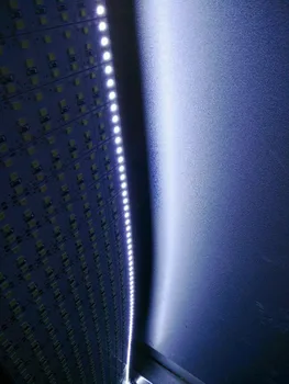 Ryškumas,50pcs*100cm Gamyklos Didmeninė juostelės eilės DC 12V 144 SMD 2835 LED Sunku Standus LED Juostelės Šviesos Juosta