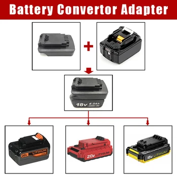 Baterijos Adapteris Konvertuoti Dėl Makita 18V Slankiklį Baterija Black&Decker/Stanley 18V/20V Li-ion Baterija Baterijos Indikatorius