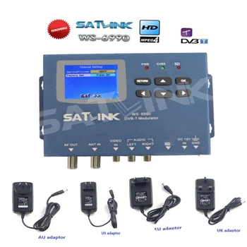 Satlink 6990 WS-6990 Sausumos Finder 1 Maršruto DVB-T moduliatorius/ AV/ Matuoklis skaitmeninis ieškiklis