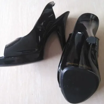 LAIJIANJINXIA Moterų Sandalai Vasarą Zapatos Mujer 13cm Super Didelis Plonas Aukštakulniai Platformos Batai, Moterims aukštakulniai Bateliai Dydis 35-46
