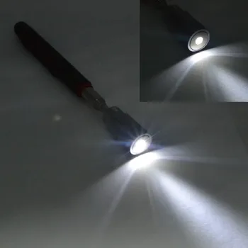 Mini Nekilnojamojo Stick Neodimio Imanes LED Pasiimti Įrankį Teleskopinis Magnetinis Magnetas Priemonė Įlaipinami Veržlės ir Varžtai