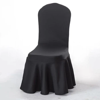 50PCS Universalus Ruožas Spandex 3D Metalinės Kėdės Audinio Dangtelis Vestuves Pokylių Viešbutis Scuba Mezgimo Audinys Kėdės Apima