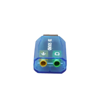 Ecosin2 Kompiuteriniai Kabeliai & Jungtys Audio Adapteris 3D Garso korta 5.1 USB 3,5 mm mic ausinių Lizdas Stereo laisvų Rankų įranga Nov6