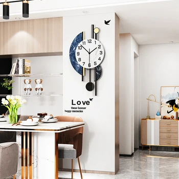 Geometrinis Marbling Silent Didelis Sieninis Laikrodis Modernus Dizainas Kambarį, Namų Apdaila, Sienų Dekoras Už Kambarį 2020 Dekoratyvinis Žiūrėti