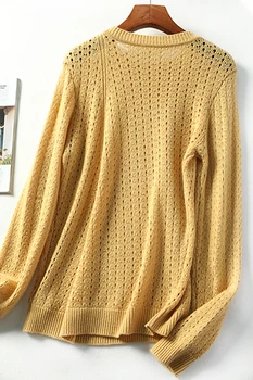 Moterų Megztinis Rudens Stiliaus Avių Vilnos Iškirpti Trikotažas Tiesus Vamzdis Versija Rungtynės Yra Taip Pat Paprasta Medžiaga Yra Minkšta