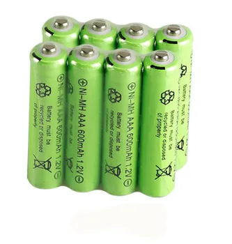 10psc/daug NI-MH baterija 1.2 v 600mah, AAA, nuotolinio valdymo pultas RC žaislai įkrovimo batteria didmeninės kainos, Elektriniai įrankiai