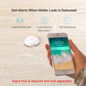 Didmeninė Aqara IP67 Potvynių Vandens Nuotėkio Jutiklis Vandens Panardinant Detektorius Smart Nuotolinio Signalizacijos Saugumo Mirkymas Jutiklis Mi Home App