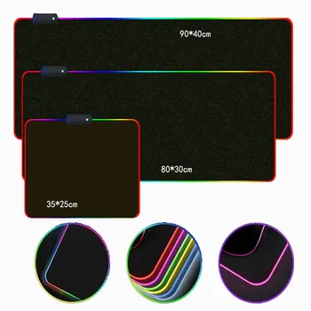 Mairuige Banga Meno RGB Žaidimų Pelės Mygtukai LED Pratęstas Illuminated Keyboard USB Tirštėti Spalvinga Šviesos KOMPIUTERIO, Nešiojamojo kompiuterio Darbalaukį