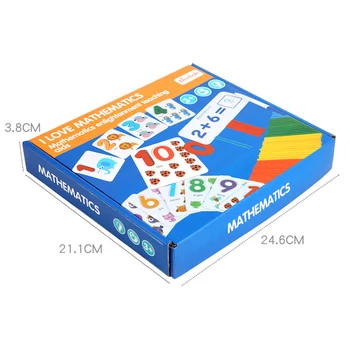 1 Set Anksti Švietimo Vaikai Matematikos Skaičiavimo Montessori Žaislai Vaikams, Mediniai Įklijos Numerį Pažinimo Gimtadienio Dovana