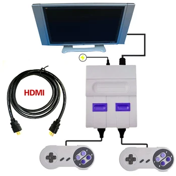 Mini HD HDMI TV Vaizdo Žaidimų Konsolės 8 bitų Šeimos Nešiojamą Retro Žaidimų Konsolės Built-In 821 Klasikiniai žaidimai Dual gamepad PAL&NTSC