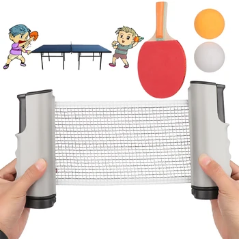 Nešiojamų Teleskopinis Stalo Teniso Net Ping Pong Irklas Nustatyti Patalpų Ir Lauko Pramogų Reikmenys Mokymo Žaidimas Vaikams Suaugusieji