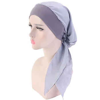 2020 Mados Gėlių Spausdinti Moterų Vidinis Hijabs Bžūp Musulmonų Galvos Skara Turbaną Variklio Dangčio Nešioti Ponios Wrap Pagal Hijab Kepurės