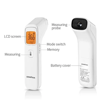 Xiaomi Yuwell Ne-susisiekite su IR Spindulių Kūno Kaktos Termometrai Namų tikslūs Elektroniniai Skaitmeniniai Sveikatos Detektorius