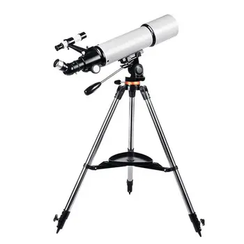 2020 Teleskopas 80mm Diafragmos 500mm AZ Mount Astronomijos Refrakciją Kelionės Teleskopą Astronomijos Su nešimo Krepšys