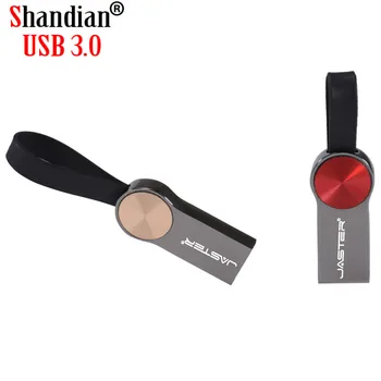 SHANDIAN USB 3.0 Flash Diskai Mados Didelės Spartos 16GB 32GB 64GB Metalo Vandeniui Usb Pen Drive Nemokamas pristatymas kliento logotipas