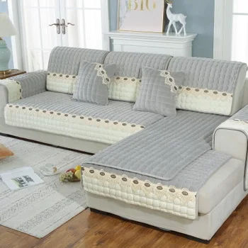 Žiemos pliušinis sofos pagalvėlių, four seasons universalus audinio pagalvėlių, neslidus paprasta viskas įskaičiuota universalus dangtelis