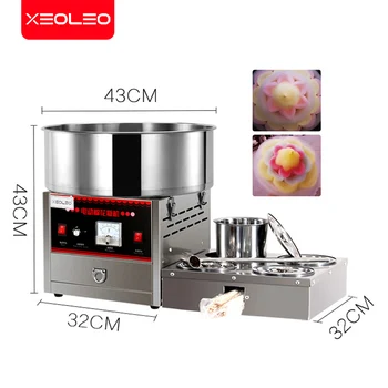 XEOLEO Komercinės Cotton Candy Maker 1000W Elektros Cotton candy mašina 