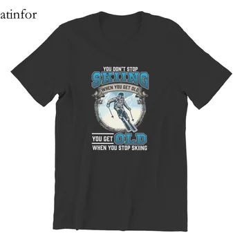 Don ' t Stop Slidinėjimo, Sniego Kalnai, Senų kalnų Slidininkų T-Shirt Custom Games Eksporto Kokybės JAV Dydis Tshirts 19559