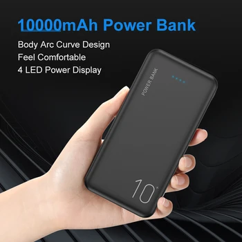 FLOVEME Galia Banko 20000mAh Nešiojamų Išorinių Baterijų Kroviklis Powerbank 10000 mAh iPhone 11/11 Pro Max 