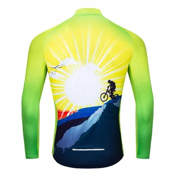 2019 cyclingn ilgai jersey Vyrų Kalnų Dviračių džersis patenka Pro MTB Dviratis Marškinėliai ilgomis rankovėmis Komanda Lauko Kelių Viršuje Kvėpuojantis dėvėti rudenį lenktynių ciklo palaidinė top Ropa Maillot Ciclismo