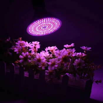 290 LED E27 Augalų Auga 30W Šviesos Pilno Spektro PVC Patalpų Augalų Auginimo Šviesos Lempos Mėlyna+Raudona+Balta+IR Led Hydroponics Žalia