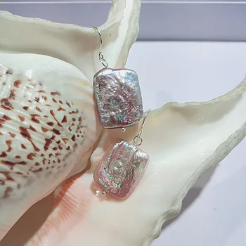 JYX gamtos Baroko perlų auskarai netaisyklingos formos lašas auskarai moterims,specialios auskarai Baroko auskarai