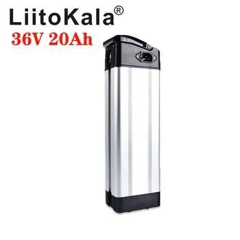 LiitoKala 36V 20AH sidabro žuvys 36V 1000W baterija elektrinių dviračių baterijos su 36V Ličio attery su 20A BMS
