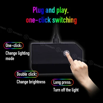 Didelis RGB Žaidimų Pelės Mygtukai Dragon Modelio LED Apšvietimas Gumos Kompiuterio Kilimėlis Anti-slip Fiksavimo Krašto Greitis Klaviatūros Kilimėlis XL