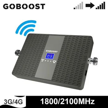 GOBOOST Signalo Stiprintuvas 3g 4g Tinklo Stiprintuvo LTE 1800 2100 MHz mobilusis Telefonas Dual Band Kartotuvas Grupė 1 Grupė 3