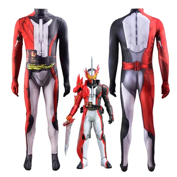TV Serialas Kamen Rider Saber Drąsus Dragon Cosplay Kostiumų Zentai Mūšis kostiumas Vyrų Bodysuit Suaugusiems Vaikams vientisas Jumpsuits