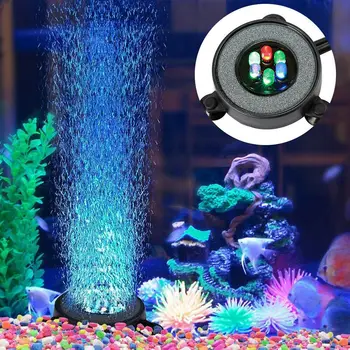 LED Oro Burbulas Šviesos povandeninis Povandeninis Žuvų Bakas Šviesos Spalva Keičiasi Akvariumo Oro Burbulas Lempos Aeracija įrankiai