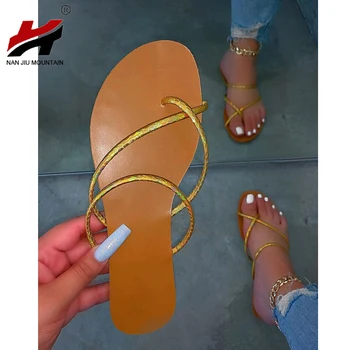 NAN JIU KALNŲ 2020 Moterų Vasarą Butas Šlepetės Atidaryti Tne Lauko Paplūdimio Sandalai Platforma Batai Seksualus Mados Comfort Plus Size