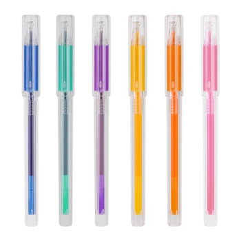 DELI Spalvoto Gelio Rašiklis Rašalo 6 spalvų/set A125 studentų 0,5 mm, rašymo priemonė, mokyklos buveinė kanceliarinės prekės tiekimo gelio rašalo rašikliai