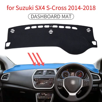 Už Suzuki SX4 S-Cross~2019 neslystantis prietaisų Skydelio Kilimėlis Padengti Trinkelėmis skėtį nuo saulės Dashmat Priedai Maruti SX-4 SX 4 S Cross SCross
