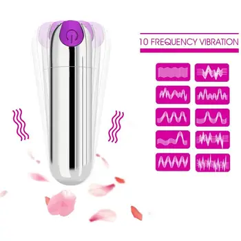 Kulka Vaginos Stimuliatorius Massager Mini Suaugusiųjų Massager Kelionės Energingas su USB Įkrovimo & Vandeniui Dildo, Vibratoriai
