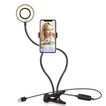 Selfie LED Šviesos Žiedas su mobiliojo Telefono, Mobiliojo telefono Laikiklis, skirtas 