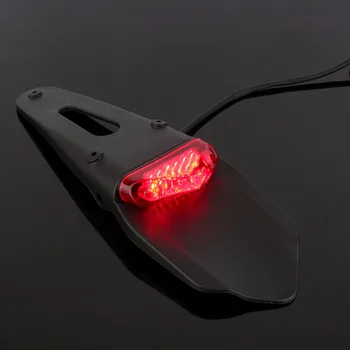 Motociklų Enduro Teismą Dviračiu sparnų 12 LED Stabdžio Stabdymo Galiniai Šviesos Aukštos Kokybės ABS Plastiko Šviesos Universalios