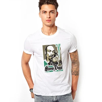 Snoop Doggy Dogg tshirts Vyrų Snoop Lion Raper Baltas Vyras marškinėliai 2019 Estetinės Tumblr Grafinis Harajuku Print T marškinėliai Topai