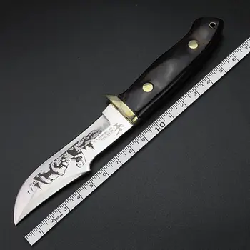 Baltasis lokys modelis išgyvenimo peilis lauko peilis kempingas medžioklės peilis daugiafunkcinis trumpas peilis srityje savigynos peilis